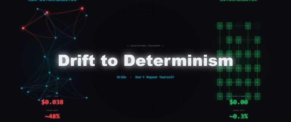 3 words worth a billion dollars: Drift to Determinism (DriDe)